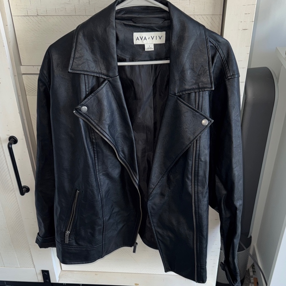 Ava & Viv Black Moto Jacket